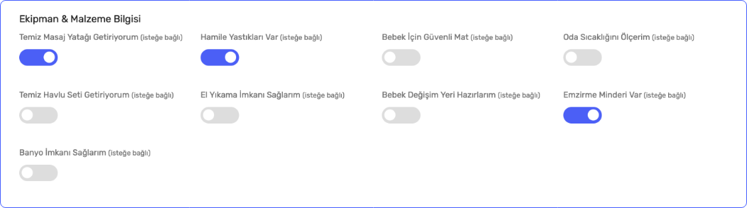 ekipman malzeme bilgisi