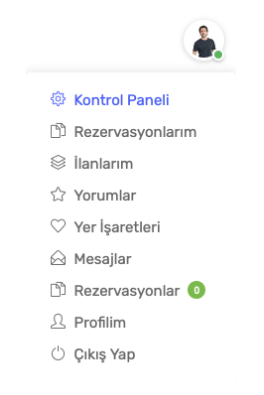 kontrol paneli butonu